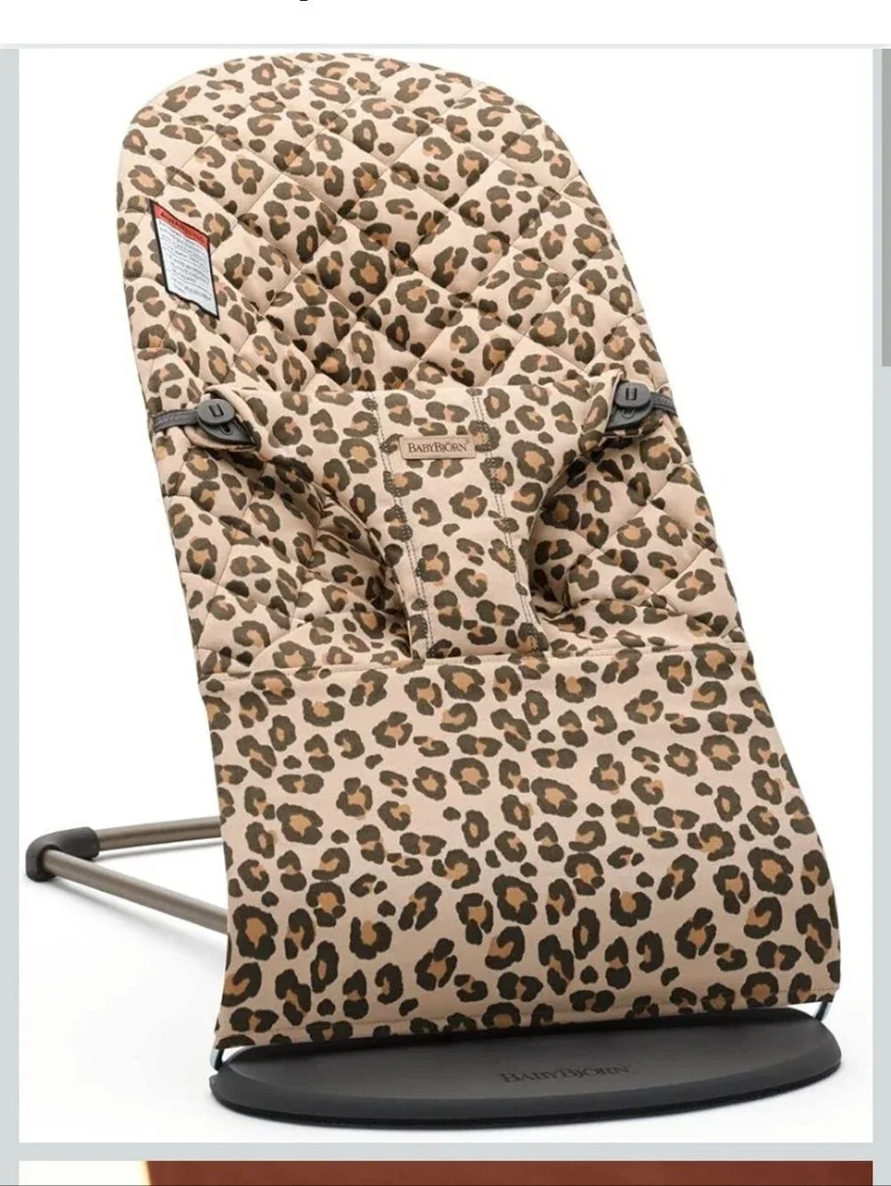 BabyBjörn Leopard Print Bouncer - Brown